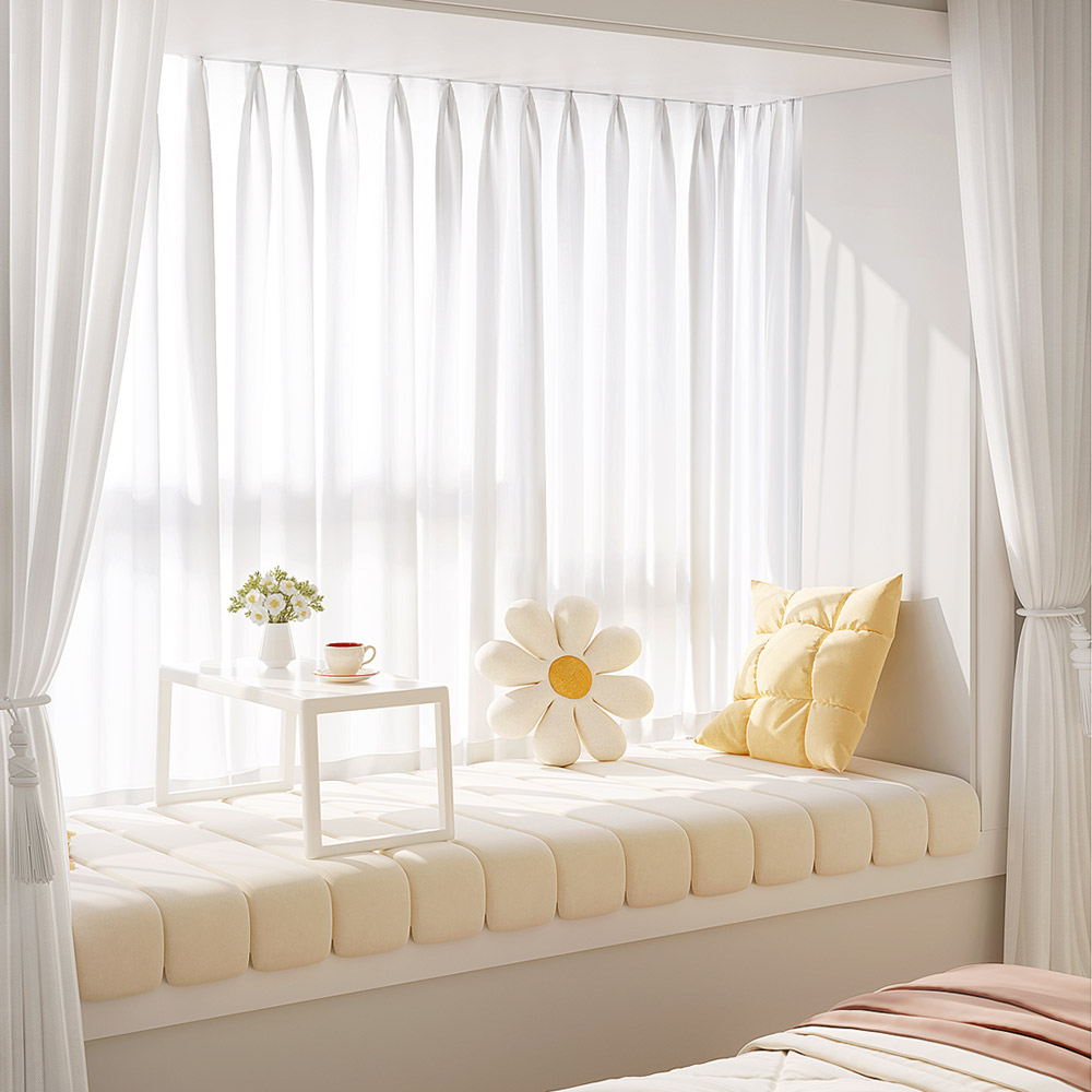 Fire Resistant Sheer Curtains for Bedroom Living Room