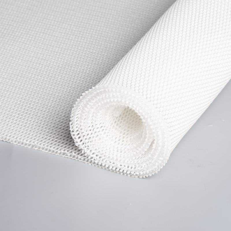 Flame retardant elastic 3D mesh fabric spacer fabric