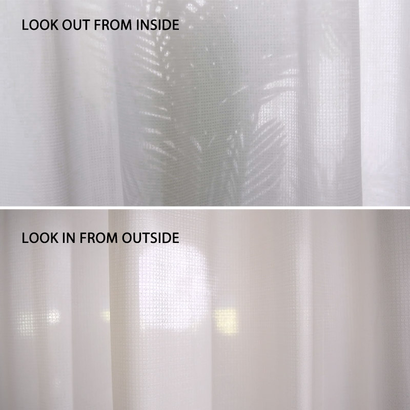 One-way vision heat insulating FR window screen-04