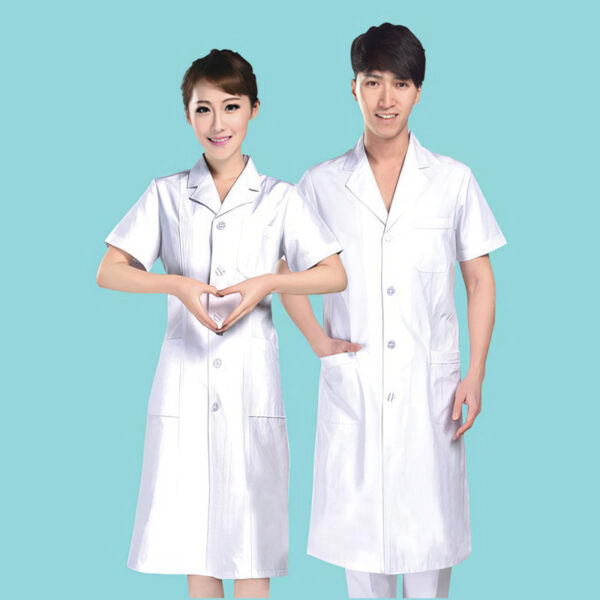Begoodtex 난연 100% 면 닥터 코트