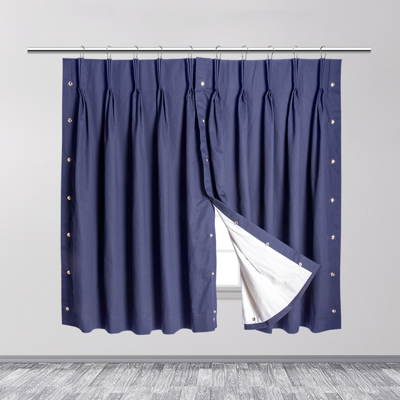 Hook-Type Combination Double-Layer Flame-Retardant Curtains