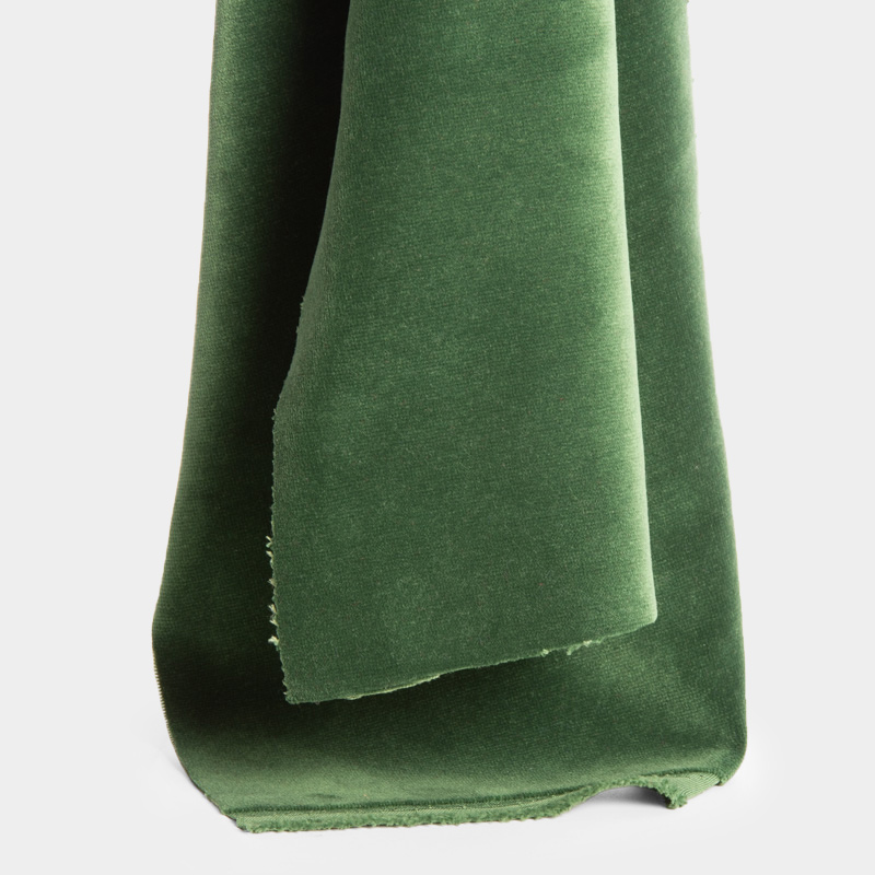 Green Flame-Retardant Woven Velvet 145cm Width, 570 g/m²