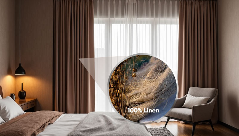 IFR Curtains 100% Linen fabric