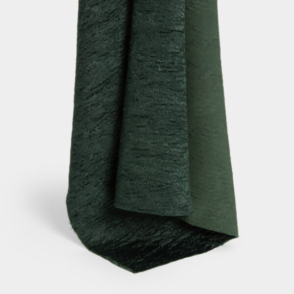 Permanent Flame-Resistant Silk Willow Jacquard Fabric with Embossed Branch Pattern