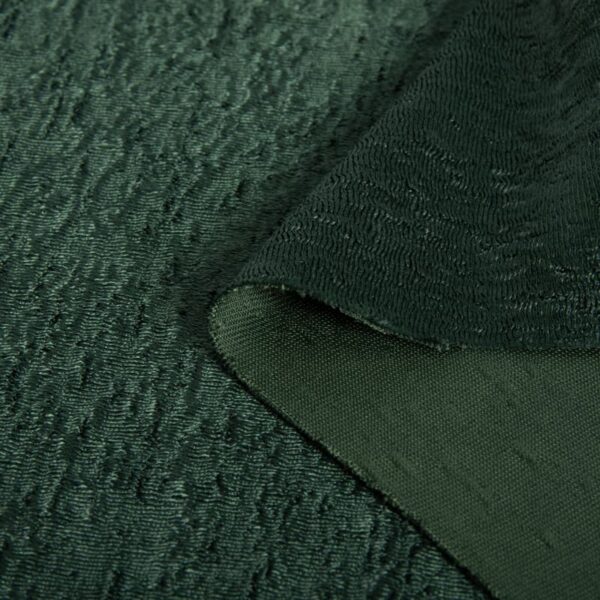 Permanent Flame-Resistant Silk Willow Jacquard Fabric with Embossed Branch Pattern