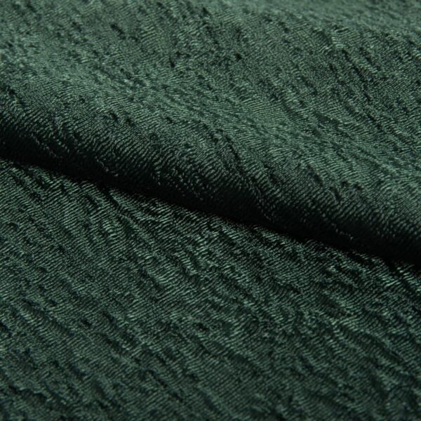 Permanent Flame-Resistant Silk Willow Jacquard Fabric with Embossed Branch Pattern