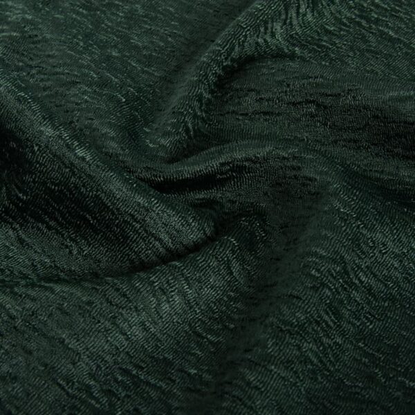 Permanent Flame-Resistant Silk Willow Jacquard Fabric with Embossed Branch Pattern