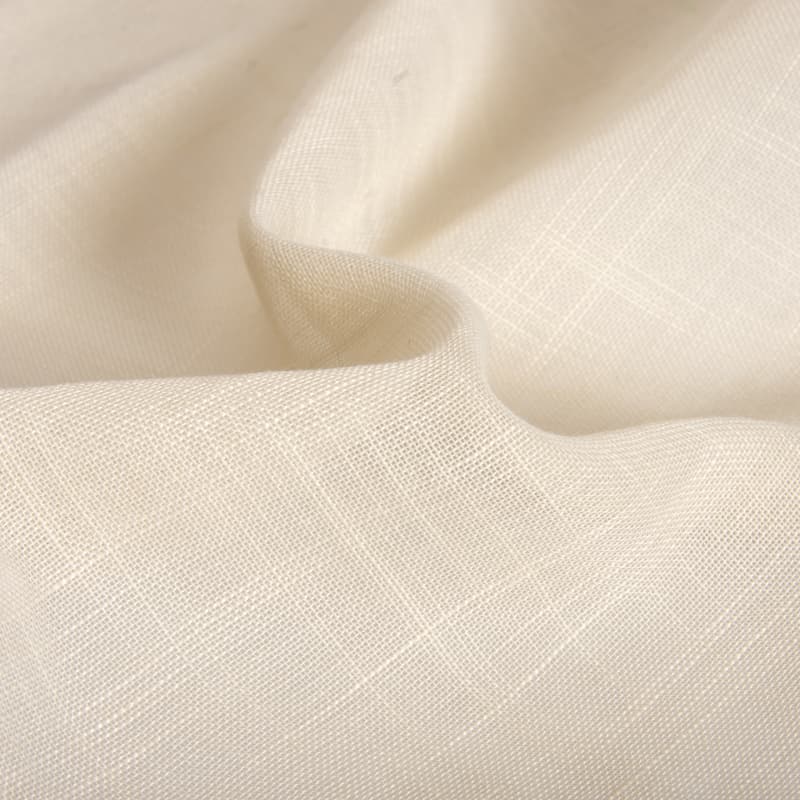 Tela de poliéster transparente ignífuga para cortinas, color beige, procedente de una fábrica textil china | 100 g/m² | 300 cm | NFPA 701