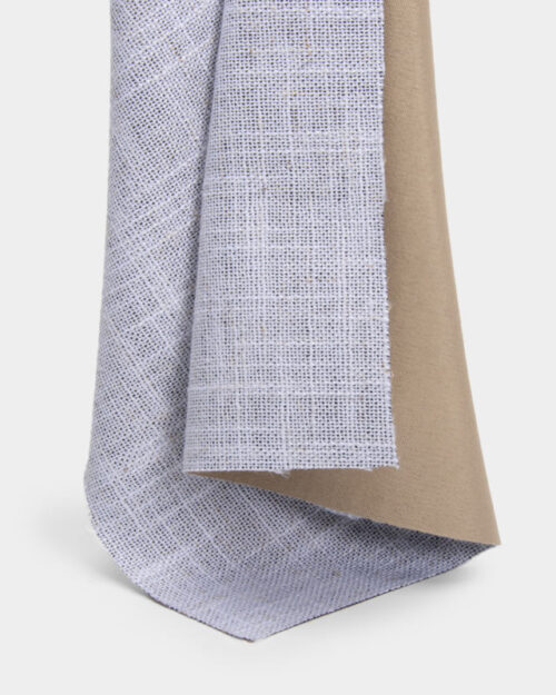 White Linen Polyester Composite Coated Flame Retardant Fabric