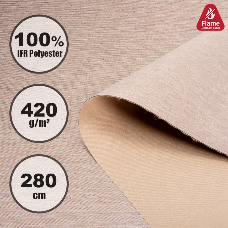Flame Retardant Cationic Polyester Composite Coated Fabric 3 129 2