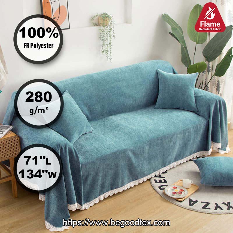 Begoodtex 難燃性ポリエステルシェニールソファカバー ホームテキスタイル 5 シェニールソファカバー4