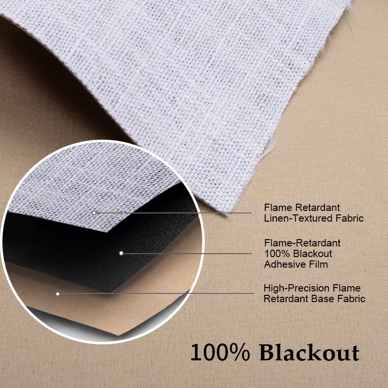 Tejido ignífugo recubierto de poliéster y lino blanco 4 Tejido compuesto de lino blanco recubierto3