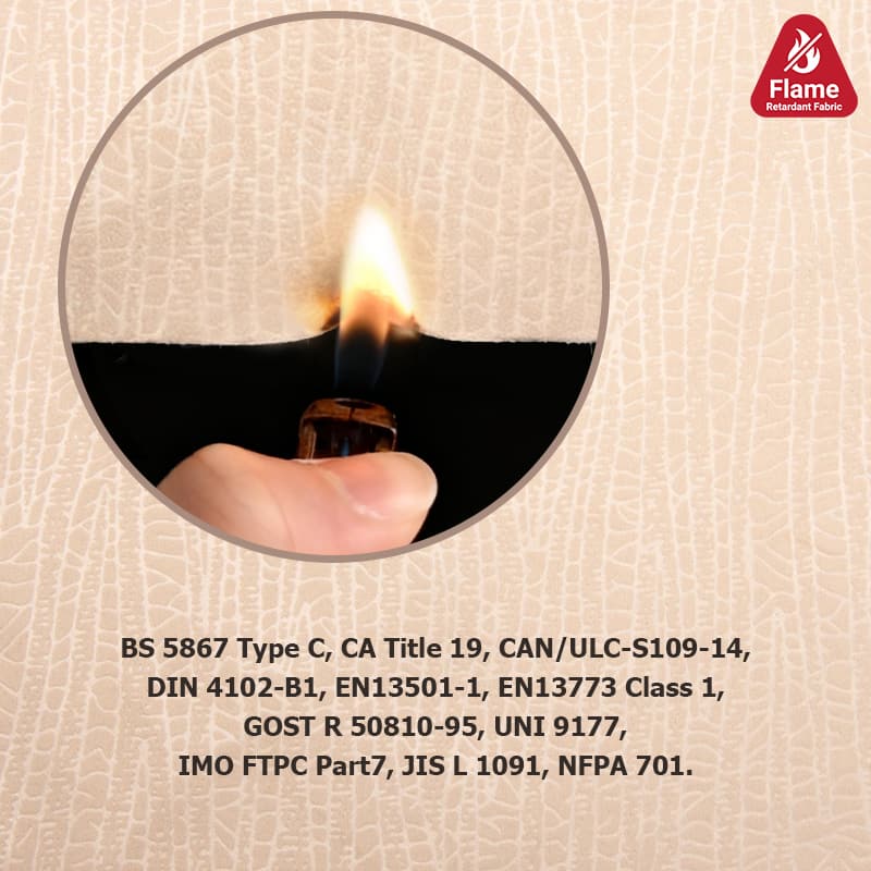 難燃性エンボス加工カーテン生地遮光生地95%遮光率5 931 4