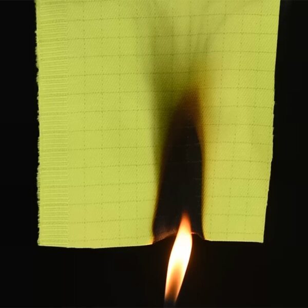 280 GSM High-Vis Modacrylic FR Ripstop Fabric - IFR & Antistatic Safety Workwear