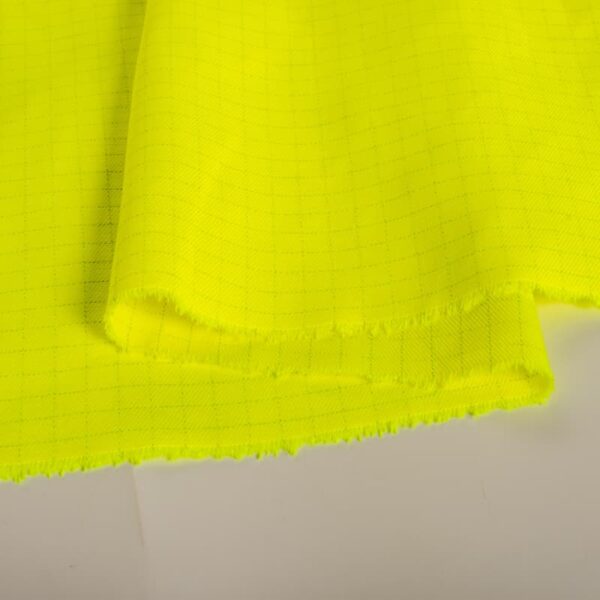 Flame-Retardant-Begoodtex-01140 280 GSM High-Vis Modacrylic FR Ripstop Fabric - IFR & Antistatic Safety Workwear