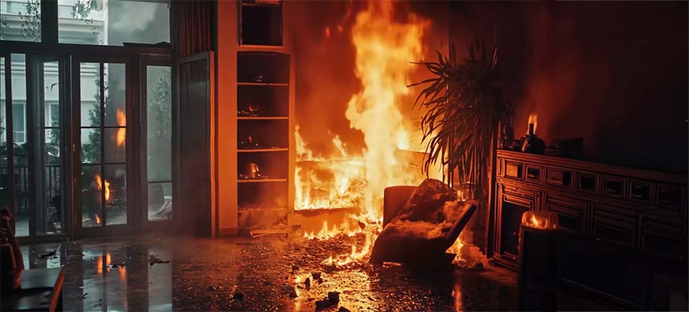 Incêndio em casa