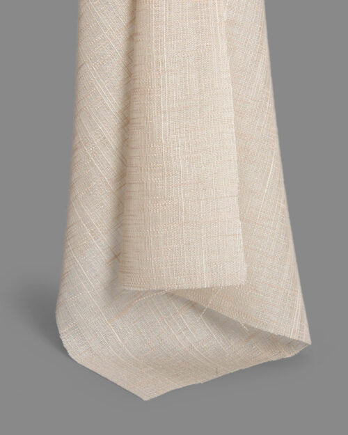 Begoodtex-Flame-Retardant-Fabric-06637 Inherent Flame Retardant Slub Yarn Sheer Fabric (100 GSM, 280cm Wide)