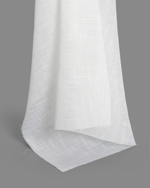 Begoodtex-Flame-Retardant-Fabric-06650 Inherent Flame Retardant Slub Sheer (300cm Wide) - BS 5867 Certified - Project Supply