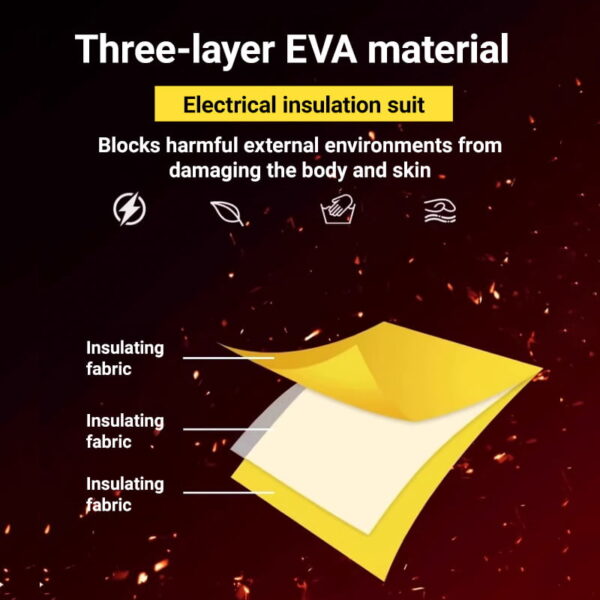 electrical-insulation-suit-07 1000V AC Electrical Insulation Suit - Flame Retardant EVA Protective Clothing for Live Work Project Supply