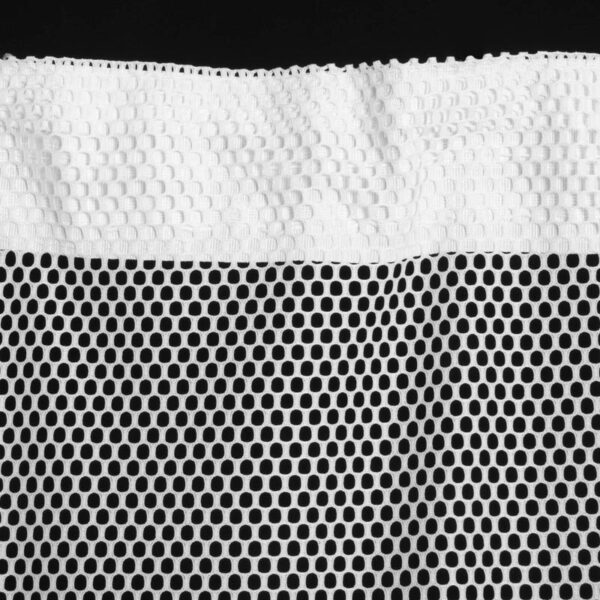 NFPA 701 인증 난연 메시 탑 샤워 커튼 W1.4m x H2m 병원 및 호텔tel