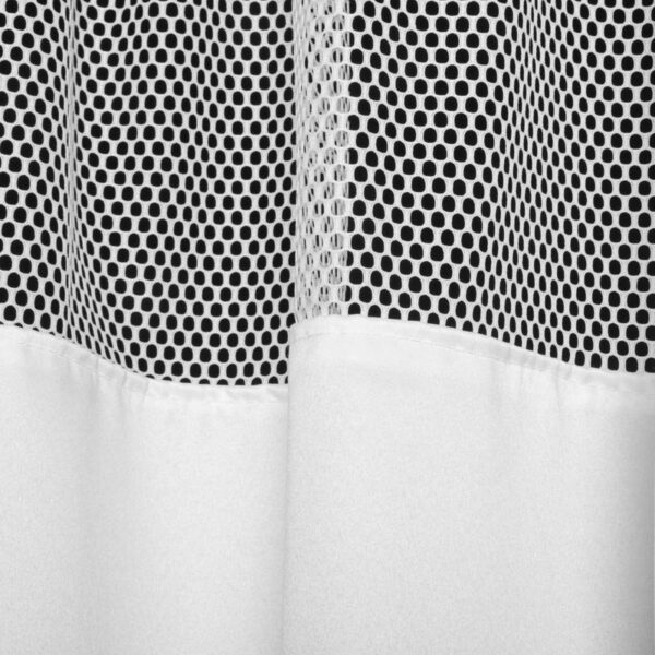 NFPA 701 인증 난연 메시 탑 샤워 커튼 W1.4m x H2m 병원 및 호텔tel