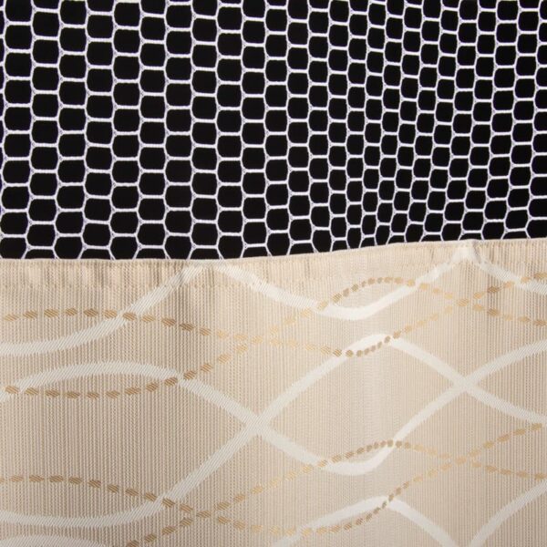 Begoodtex-Flammhemmendes Gewebe-07414 NFPA 701-zertifizierter, schwer entflammbarer Vorhang für Krankenhauskabinen mit geometrischem Jacquardmuster