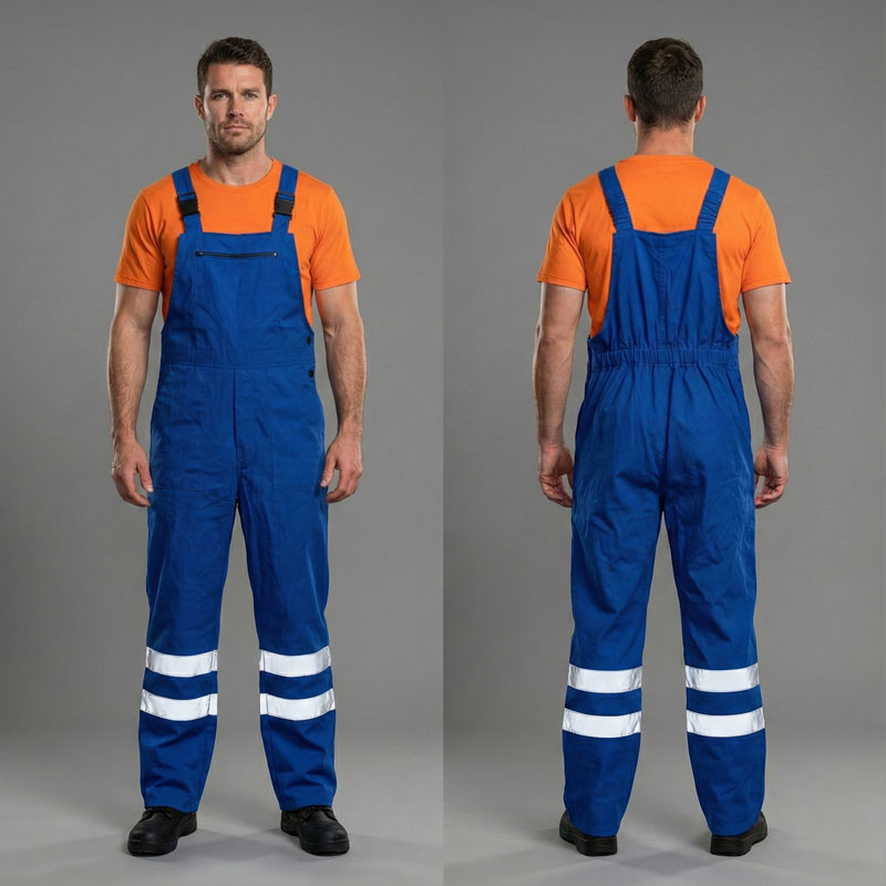 帯電防止・難燃性コットン製つなぎ服（特注生産オプションあり）｜EN ISO 11612