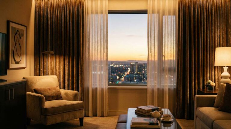 Feuerhemmende Vorhänge