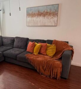 Kussenhoes van vlamvertragend chenille – 1 stuk (binnenkussen niet inbegrepen)