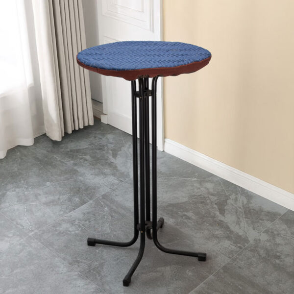 Tessuto ignifugo Begoodtex-07821 Copertura per tavolo da cocktail trapuntata in poliestere ignifugo, diametro 70 cm, per progetti di eventi all'ingrosso