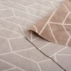 BS 5852 Certified Flame Retardant Geometric Upholstery Fabric 350 g/m² for Sofa Projects