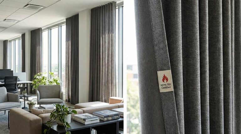 Flammhemmende Vorhanglösungen für Bürogebäude 2 Flammhemmende Vorhanglösungen für Büros