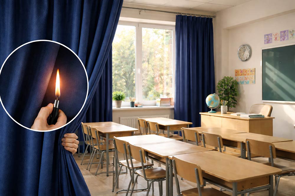 Solutions de rideaux ignifugés pour les écoles et les établissements d'enseignement 1 Solutions de rideaux ignifugés pour les écoles