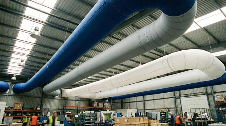 現代の HVAC システム向け難燃性ファブリックエアダクトソリューション 1 難燃性ファブリックエアダクトソリューション