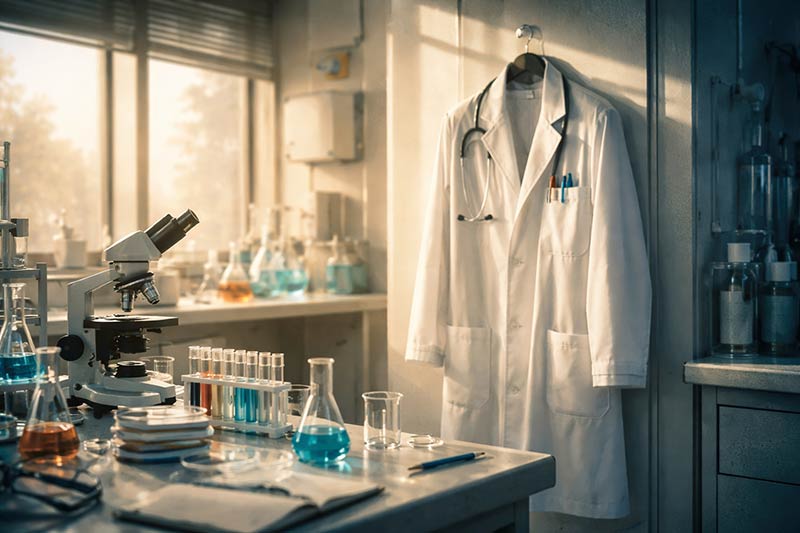 白衣の生地選びのガイド:安全性、耐久性、快適性 1 実験着に適した難燃性生地