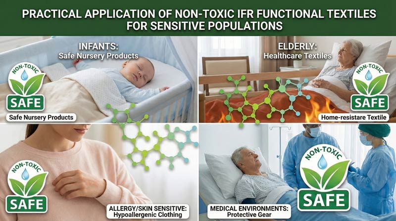 Ist Flammschutzmittel giftig? 3 Praktische Anwendung von ungiftigen IFM -Funktionstextilien für sensible Bevölkerungsgruppen.