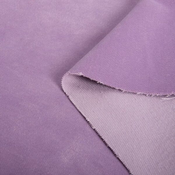 Begoodtex-vlamvertragende-stof-08474 385 g/m² van nature vlamvertragende fluwelen stof, lichtpaars, voor theater, NFPA 701, rechtstreeks van de fabriek