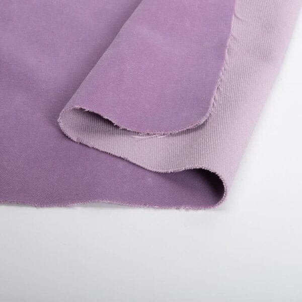 Begoodtex-vlamvertragende-stof-08484 385 g/m² van nature vlamvertragende fluwelen stof, lichtpaars, voor theater, NFPA 701, rechtstreeks van de fabriek
