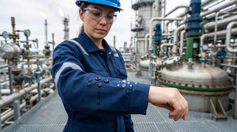 難燃性・撥油性生地