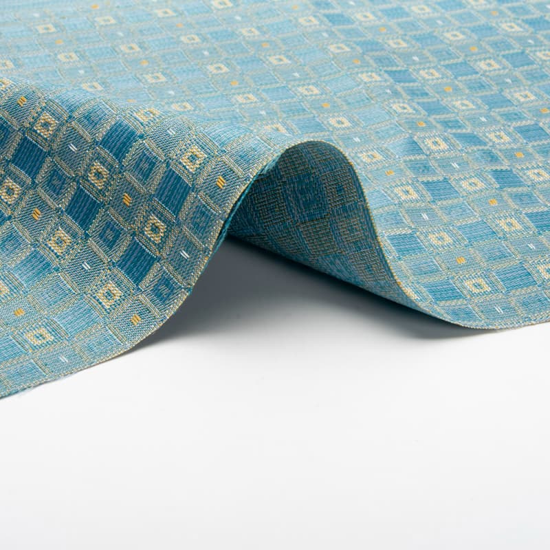 Antibakterieller, schwer entflammbarer Jacquard-Polyesterstoff für Sichtschutzvorhänge in Krankenhäusern (Großhandel) | 215 g/m² | 280 cm | BS 5867 Type C