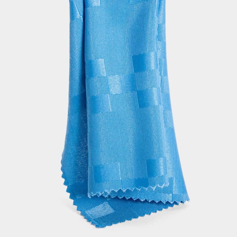 Antibakterieller, schwer entflammbarer Jacquard-Polyester-Vorhangstoff für Krankenhausprojekte | 235 g/m² | 280 cm | BS 5867 Type C