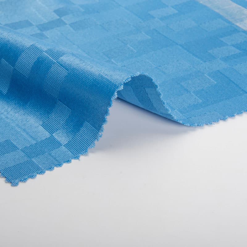 Antibakterieller, schwer entflammbarer Jacquard-Polyester-Vorhangstoff für Krankenhausprojekte | 235 g/m² | 280 cm | BS 5867 Type C
