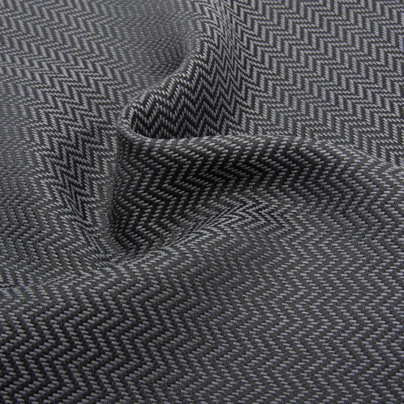 Schwer entflammbarer Jacquard-Polyesterstoff mit Verdunkelungsfunktion für die Großhandelsproduktion von Transportmittelpolstern | 250 g/m² | 150 cm