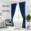 Grommet Inherent Flame Retardant Velvet Hotel Curtains (NFPA 701)-Durable Fade Resistant Quality