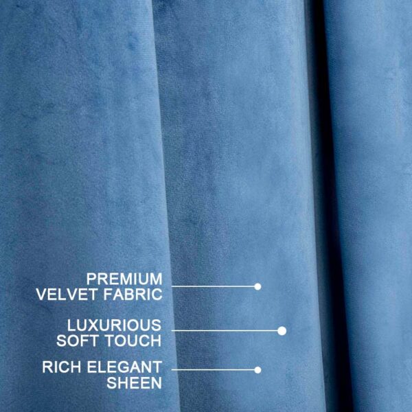 Grommet Inherent Flame Retardant Velvet Hotel Curtains (NFPA 701)-Durable Fade Resistant Quality