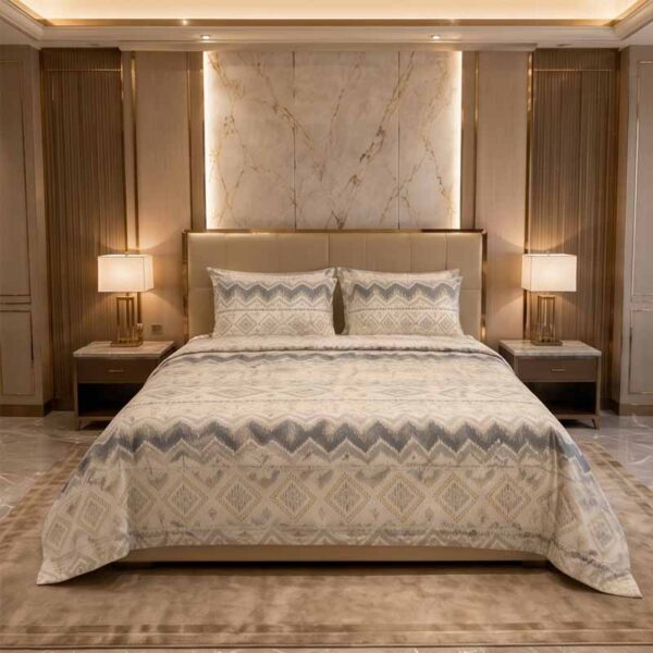 Polyester Bedding Set with Mildew Resistance and Flame Retardant Protection for Hospitality Bedding Projects with Bulk Order Support | BS 5815