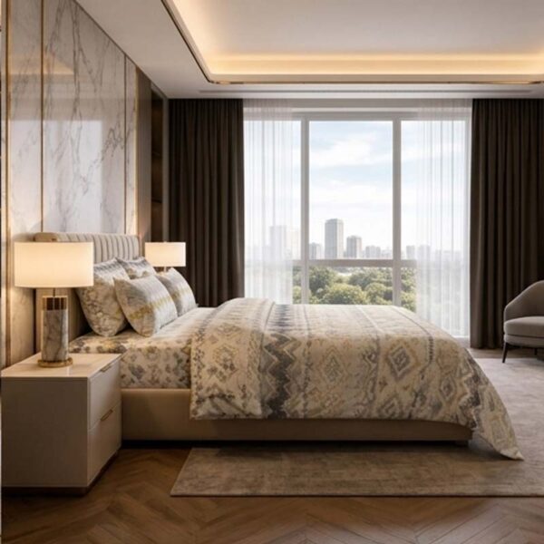 Polyester Bedding Set with Mildew Resistance and Flame Retardant Protection for Hospitality Bedding Projects with Bulk Order Support | BS 5815