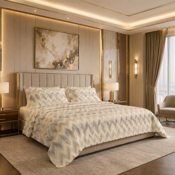Polyester Bedding Set with Mildew Resistance and Flame Retardant Protection for Hospitality Bedding Projects with Bulk Order Support | BS 5815