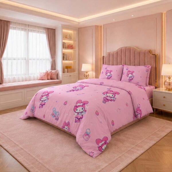 Flame Retardant Kids Bedding Set Custom Printed Cartoon Pattern OEKO-TEX Standard 100 Bulk Supplier