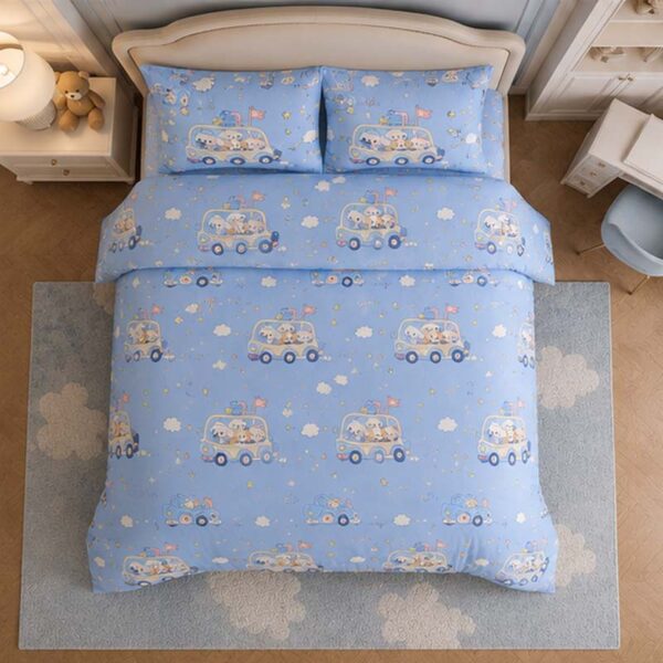 Flame Retardant Kids Bedding Set Custom Printed Cartoon Pattern OEKO-TEX Standard 100 Bulk Supplier